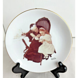 Collectible Plate Norman Rockwell the Handkerchief Saturday Evening Post 1986